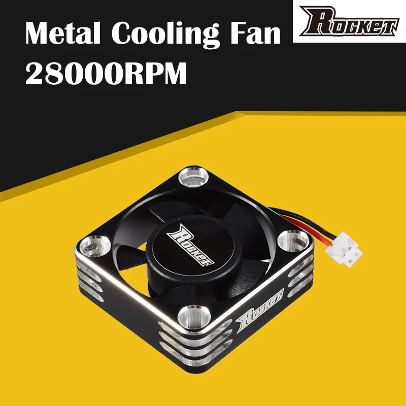 Rocket Cooling Fan 30mm Metal ESC Cooling Fan 28000RPM/5-8V ESC for TS120 TS160 Turbo ESC 1/10 1/8 1/12 RC Car ESC Cooling