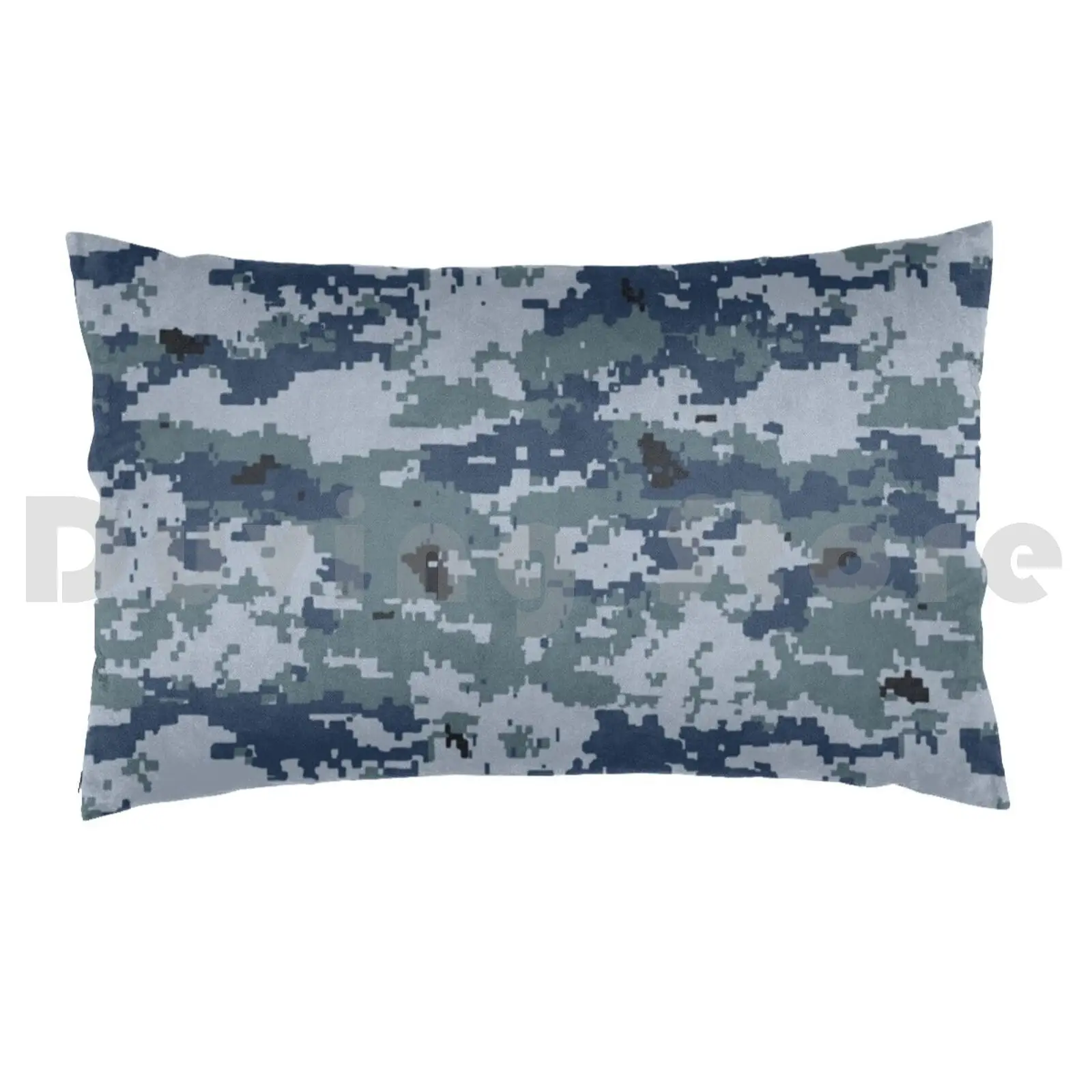 Russian Blue Camo Pillow Case Printed 35x50 Camo Camouflage Pattern Military Army Russian Russia Blue Navy