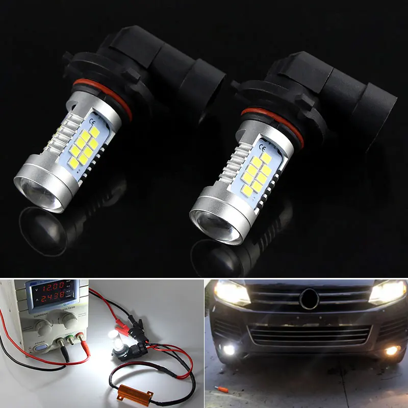 2pcs Canbus No error 9006 HB4 LED Bulbs Fog Light DRL For VW Crafter 2E 06-16,Transporter T5 03-14 ,Polo Sedan 10-15,Up 11-16