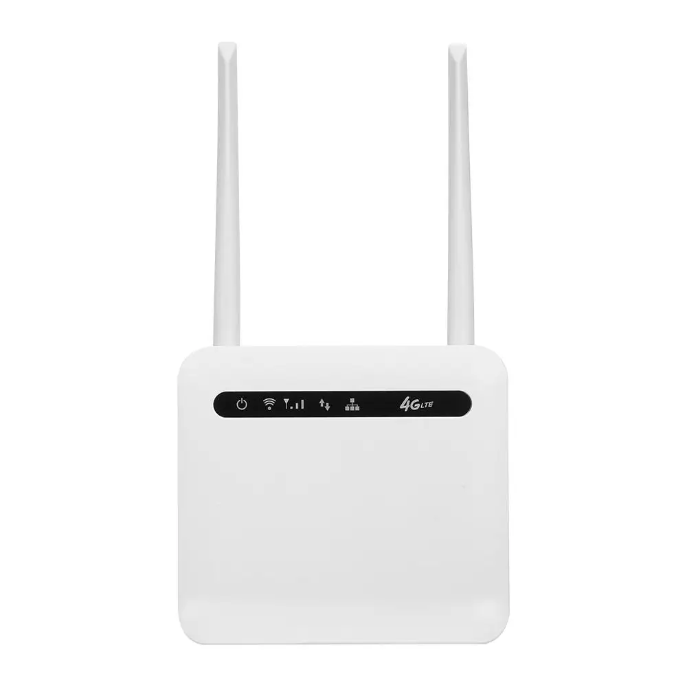 Enrutador Cpe inalámbrico 4G Lte de alta potencia, 300Mbps, grado industrial, con ranura para tarjeta Sim, antenas externas