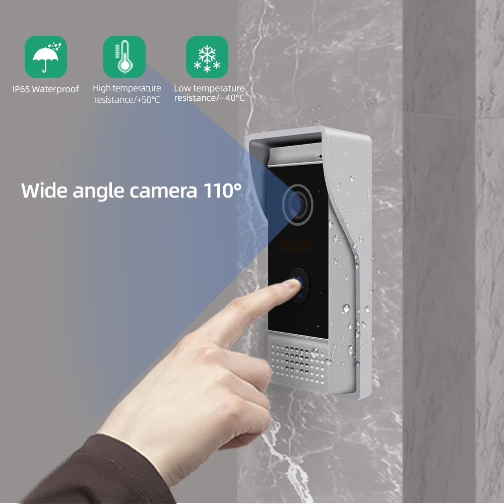 Joytimer New Video Intercom Tuya Smart Home 7 Inch  Video Door Phone  Motion Detection Support Remote unlock Free Gift SD Card