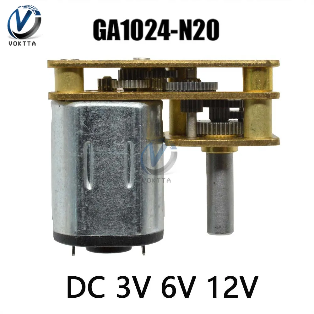 Motor de engranaje eléctrico para juguetes, actuador lineal de alta torsión, 100RPM, CC 3V 6V 12V, GA1024-N20