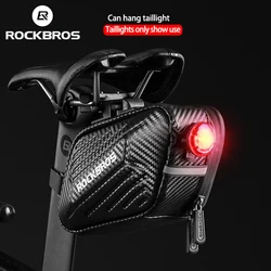 ROCKBROS Rainproof Bike Bag Reflective Cycling Portable Ultralight Light Saddle Cycling Seatpost Rear Panniers Bike Accessories