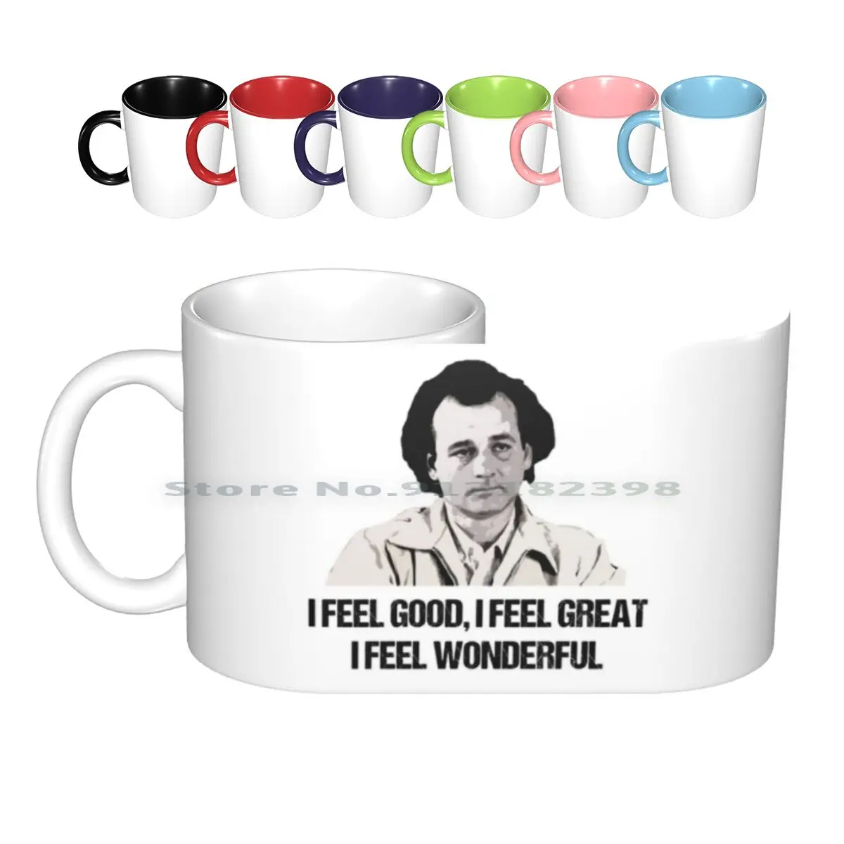 What About Bob Ceramic Mugs Coffee Cups Milk Tea Mug What About Bob Bill Murray 90s Movie Dont Hassle Me Im Local Retro Funny