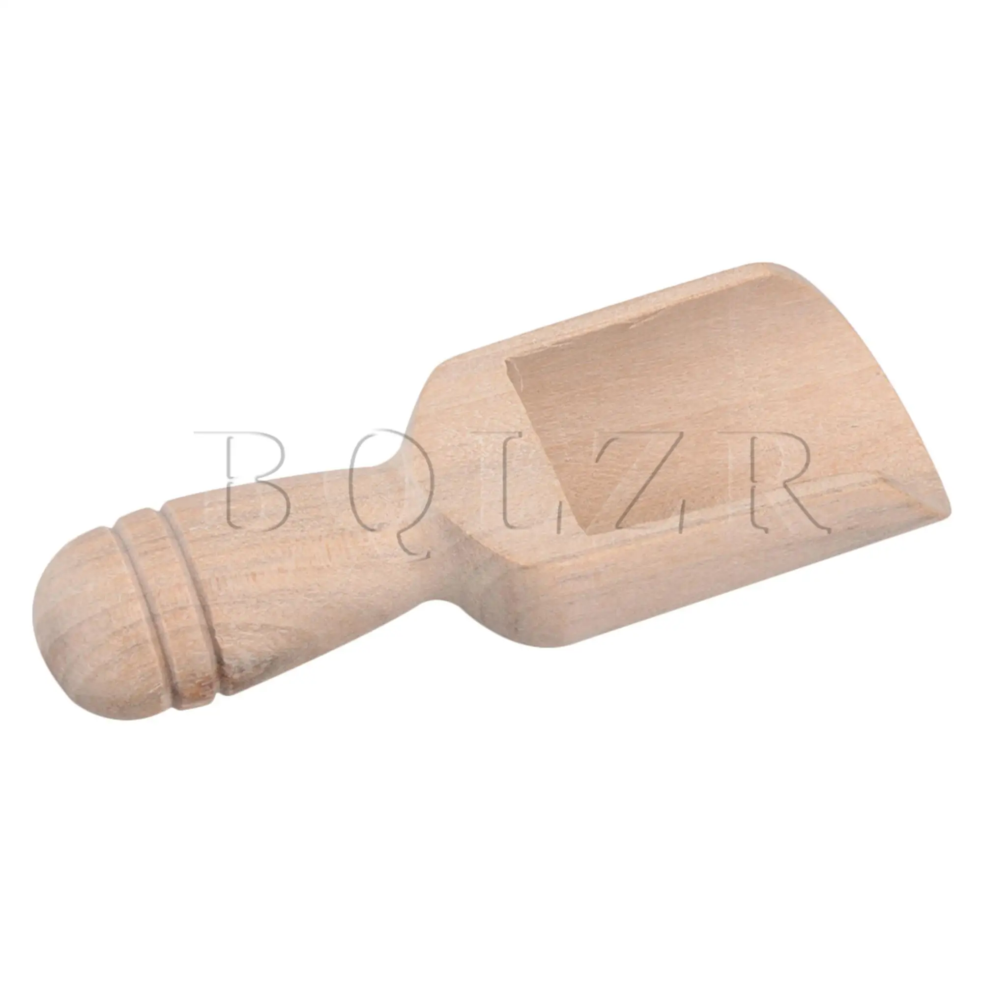 5PCS Mini Maple Wood Small Scoops for Bath Salts 8.6x3cm