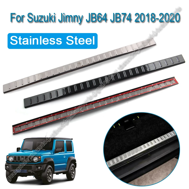 

Tailgate Guard Rear Bumper Scuff Plate Rear Trunk Trim Protect For Suzuki Jimny JB64 JB74 2018-2020 Tail Door Inner Guard Decor