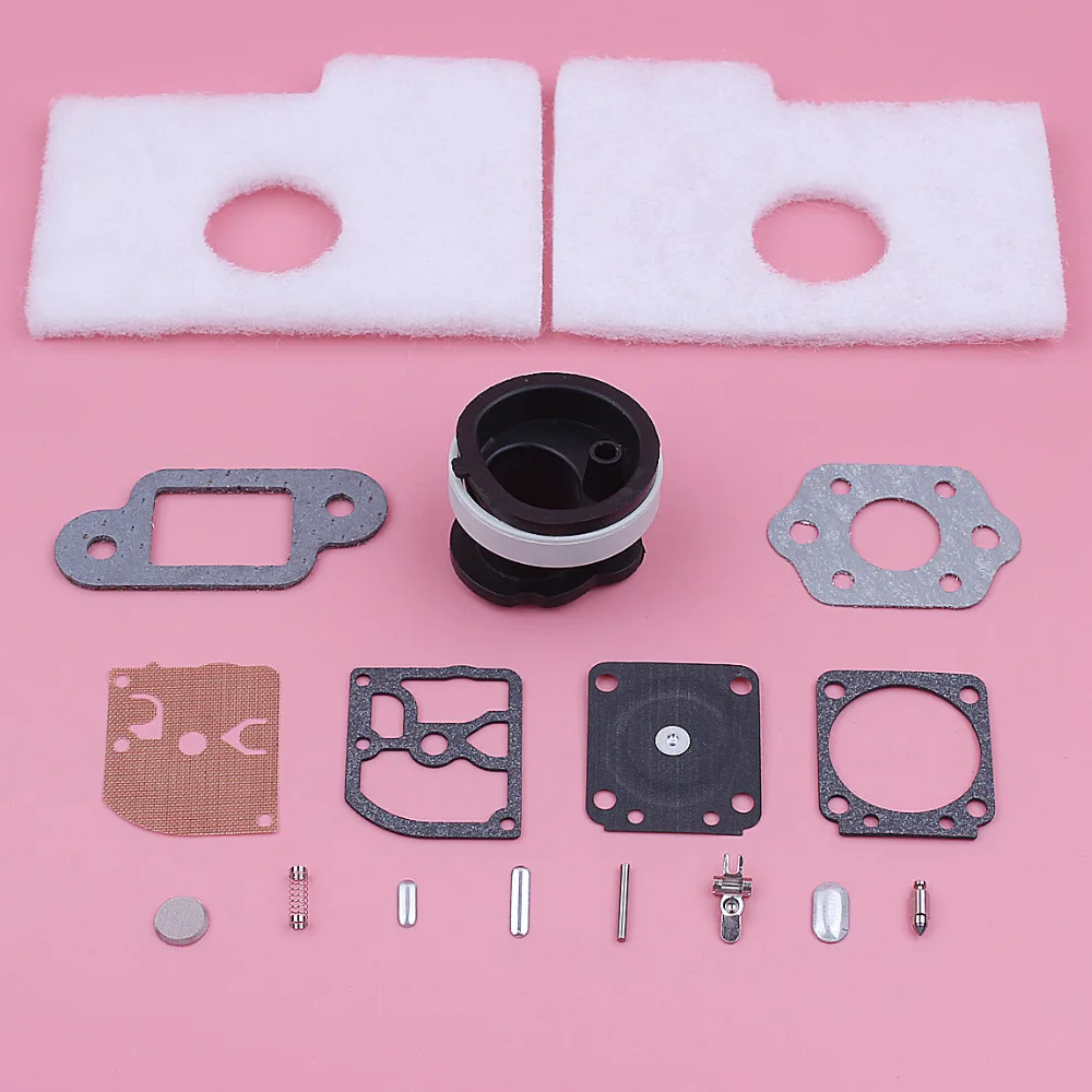 Adefol-Kit de reconstrucción de reparación de carburador de colector de admisión para Stihl MS180 MS170 018 017 MS 180 170, filtro de aire de junta de motosierra