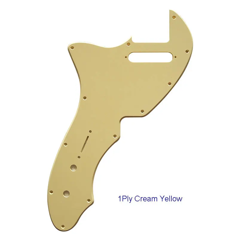 Pleroo Custom Guitar Parts - For Left handed US Tele 69 Thinline Guitar Pickguard Scratch Plate, Multicolor choice