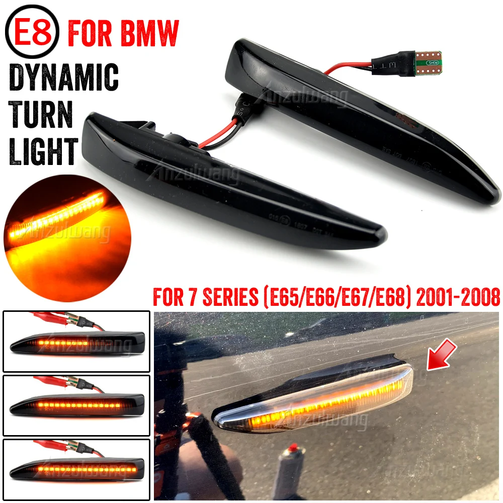 

Светодиодные янтарно-желтые габаритные огни для BMW E65 E66 E67 745LI 750LI 760Li B7 2002-2008 гг. Светодиодные указатели поворота серии