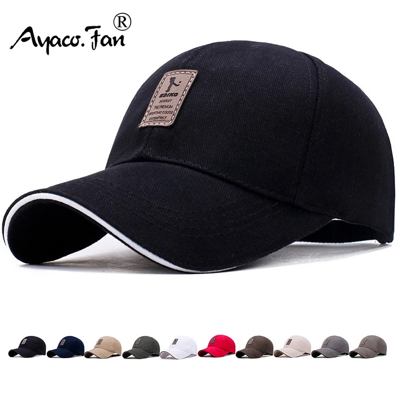 Casquette de Baseball en coton pour hommes et femmes, solide, avec étiquette, chapeau de soleil en plein air, Hip Hop, printemps, automne