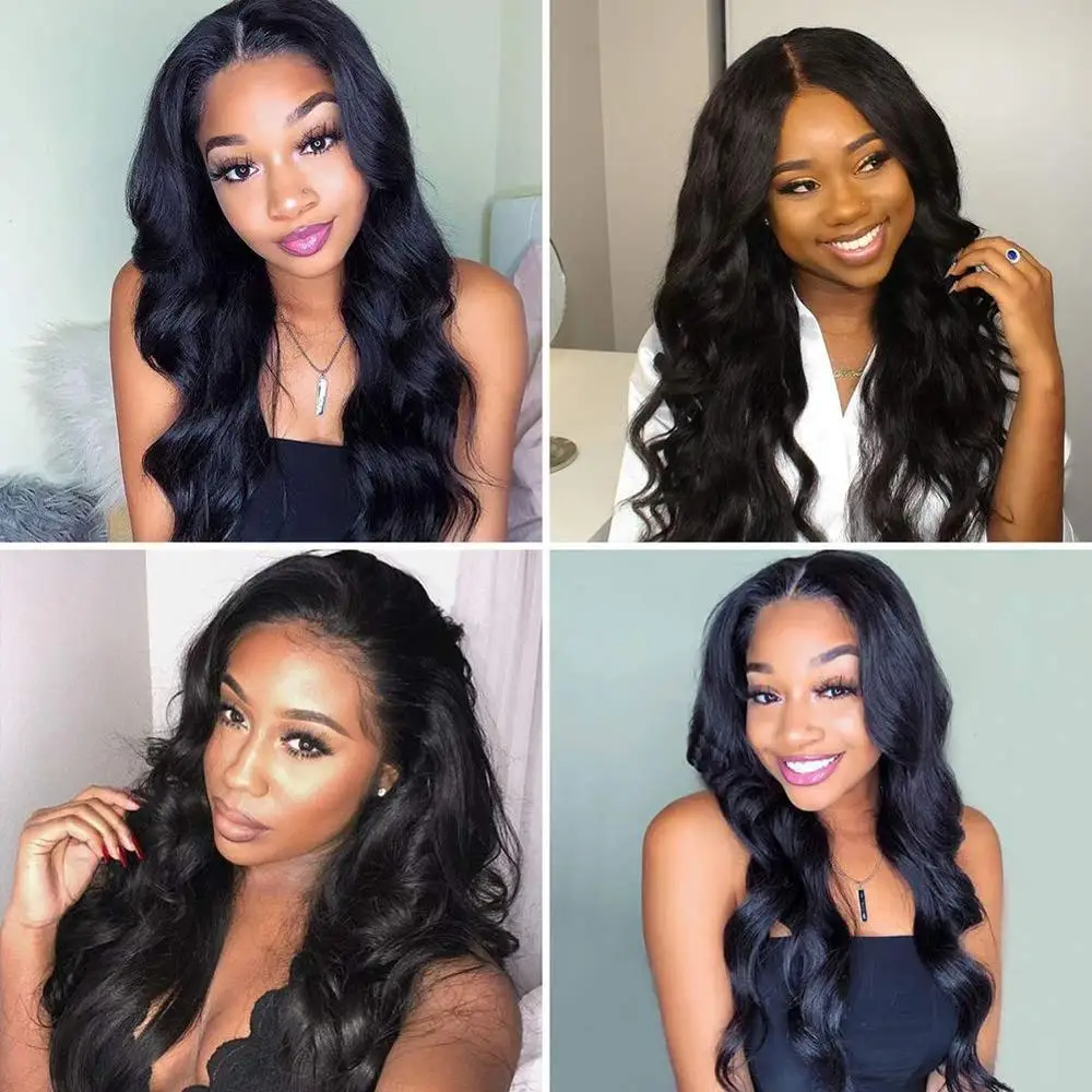 Body Wave Brazilian Human Hair Bundles 1/3/4 Pcs 30 32 Inch Bundles Deal Brazilian Hair Weave Bundles Remy Hair Extensions QUEEN