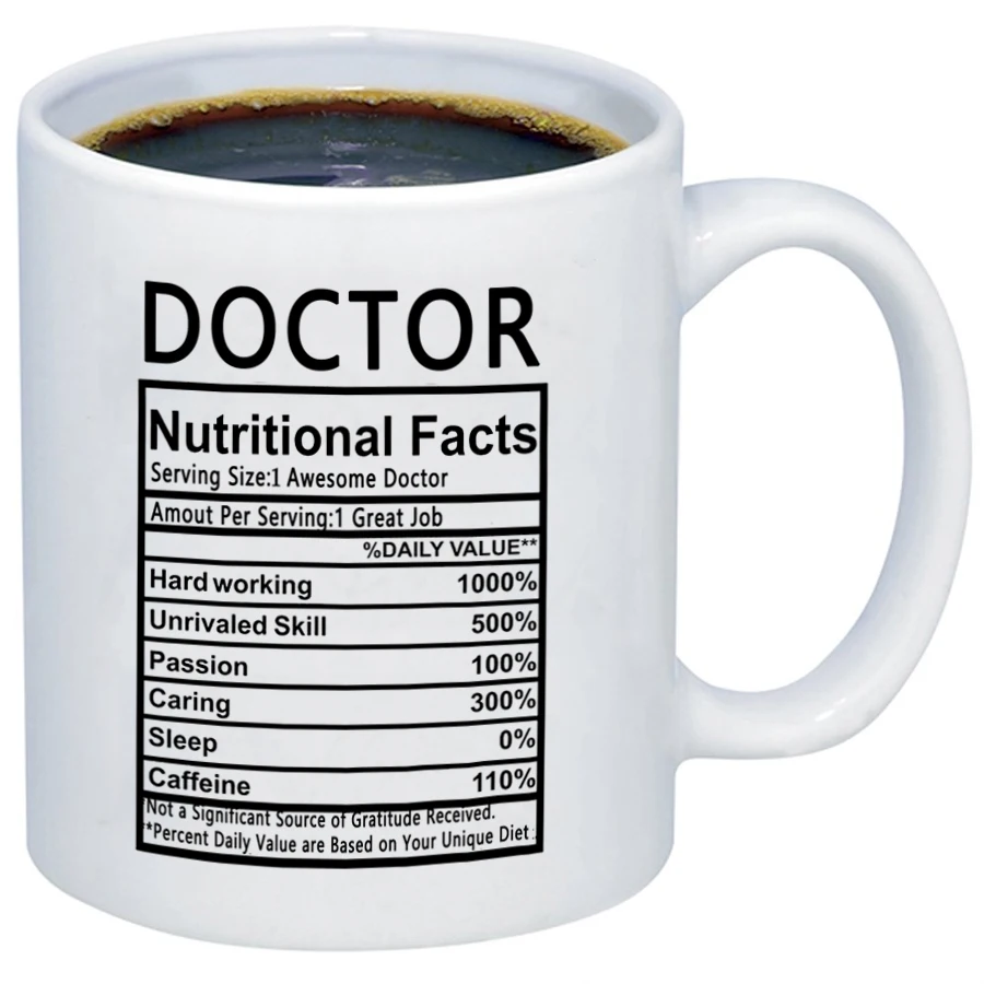 Doctor gift Mug 11oz white ceramic nurse gift coffee mug Travel tea milk cups hospital worker Gift mugs