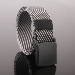 New Men's Belts Twill Multicolor Nylon Belt Outdoor Casual Women's Belts Jeans Luxury Designers High Quality Unisex Waistband