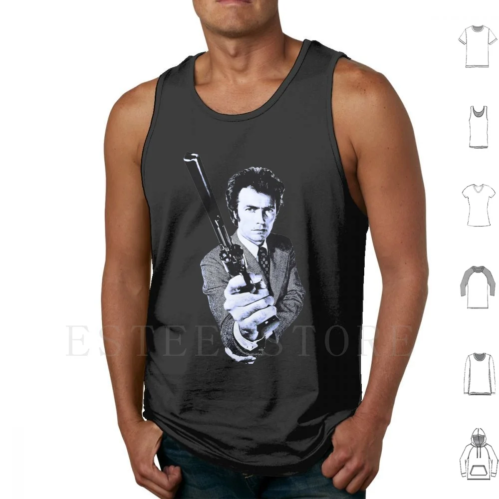 Clint Eastwood Tank Tops Vest Cotton Clint Eastwood Spaghetti Western Cowboy Western