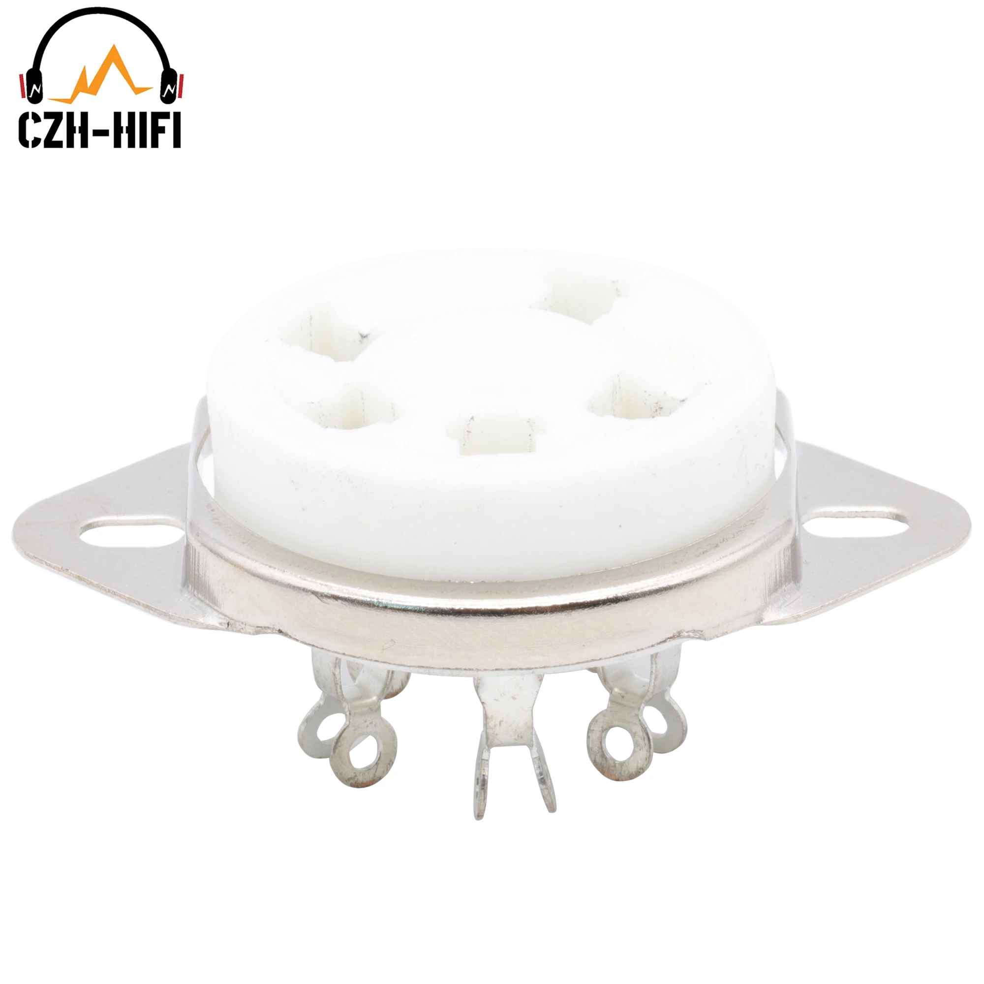 1PC 5PIN TUBE SOCKET Ceramic Valve Base for 807 24 27 37 47 56 76 FD422 WE272A WE311A Vintage Audio Amplifier DIY Gold/Tin Plate