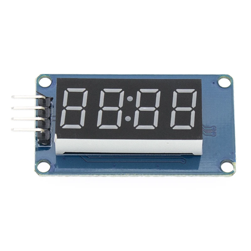 TENSTAR TM1637 4 Bits Digital LED Display Module 7 Segment 0.36 Inch Clock RED Anode Tube Four Serial Driver Board Pack