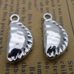 10pcs/Lot 10x22mm Antique Silver Color Dumpling Charms Pendant For Jewelry Making DIY Jewelry Findings