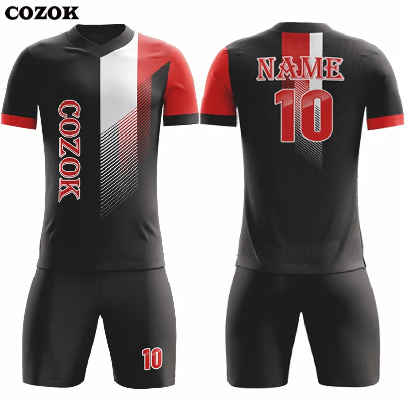 

22/23 Sublimated Soccer Jerseys Men Customized Soccer Set for Team Soccer Kit Child Goalkeeper Football Shirt Soccer Shorts