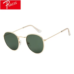 PSACSS NEW Sunglasses Women Vintage Small Metal Frame Sun Glasses For Women/Men Brand Designer Rays Mirrored UV400 Oculos De Sol