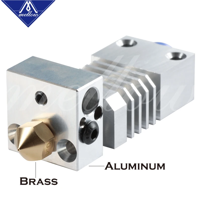 Mellow Top 3D Printer Hotend Swiss CR-10S PRO Hotend upgrade KIT aluminum Heatsink Titanium Heat Break for CR10S PRO