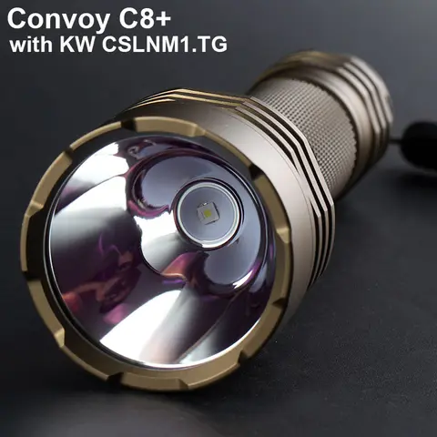 KW CSLNM1.TG Led 휴대용 손전등 토치 6500K 플래시 라이트 높은 전력 18650 전술 램프 Latarka Linterna와 호송 C8 플러스