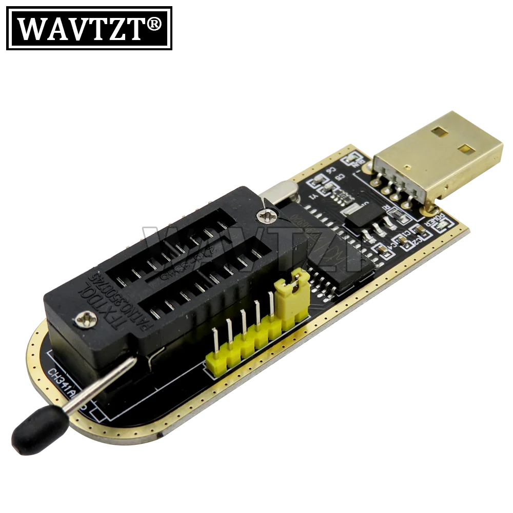 WAVTZT CH341A CH341 24 25 Series EEPROM Flash BIOS USB Programmer with Software & Driver