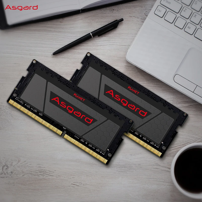 Memória do Asgard-DDR4 RAM para o portátil, 8GB, 16GB, 2666MHz, 3200MHz, Sodimm, memória do caderno