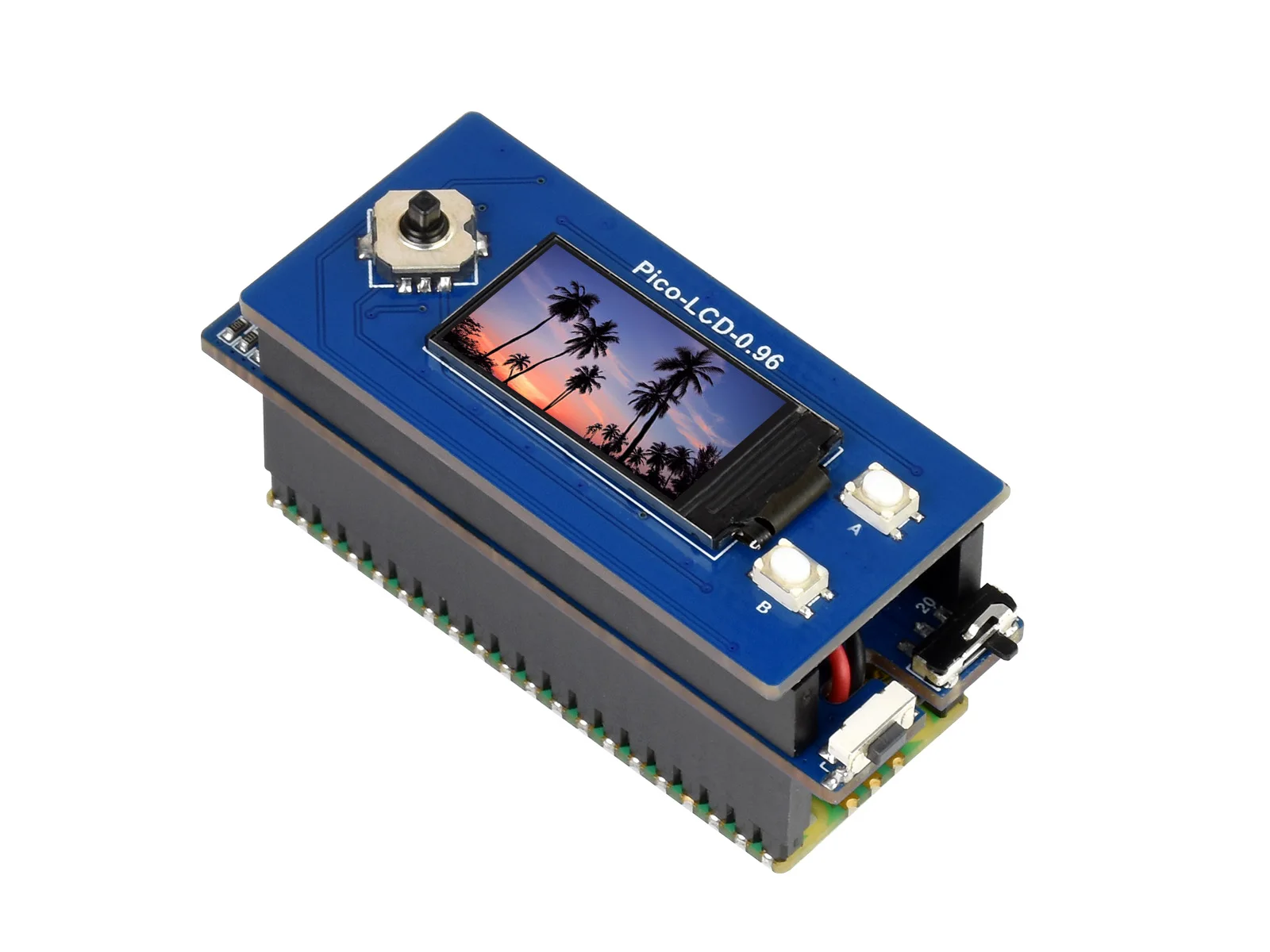 Waveshare UPS Module For Raspberry Pi Pico, Uninterruptible Power Supply, Li-Po Battery, Stackable Design