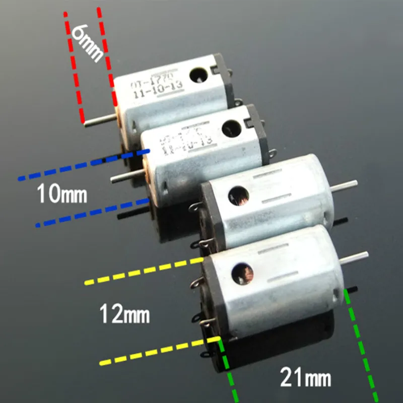 1PCS Mini N30 Motor DC 3V 3.7V High Speed Carbon Brush Super Strong Magnetic Large Torque with Cooling Hole Car Model Shaver