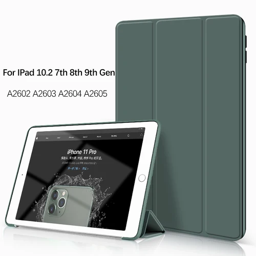 Funda de 2021 pulgadas para IPad de 9ª generación, 10,2, 2020, 2019, 7ª y 8ª generación, A2602, A2603, A2604, A2605