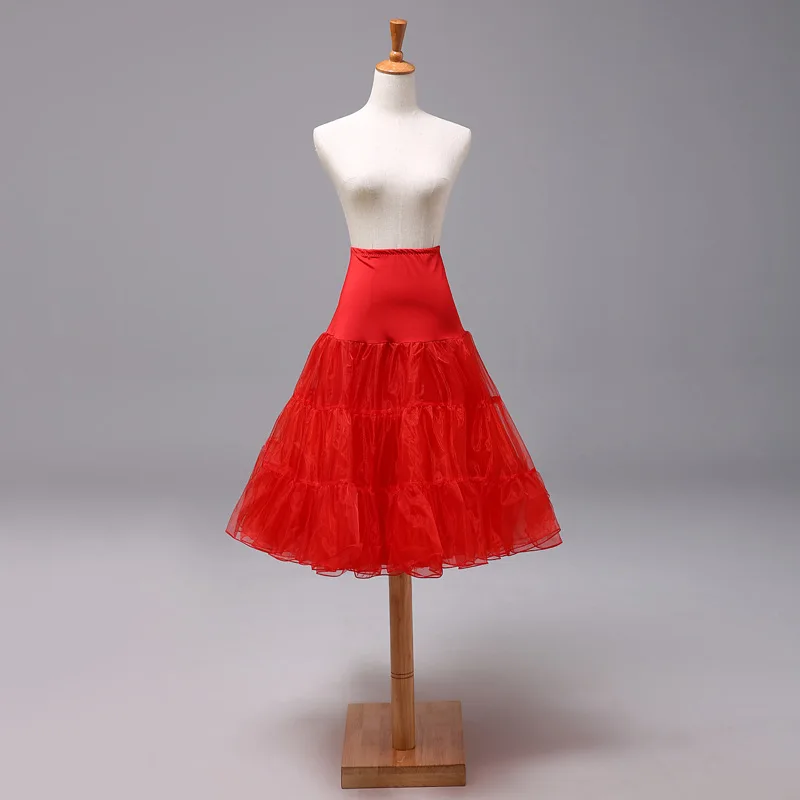 Gonna corta in Tulle bianco nero rosso gonna A Line Crinoline da sposa sottoveste Lady Girls Child Underskirt jumpon