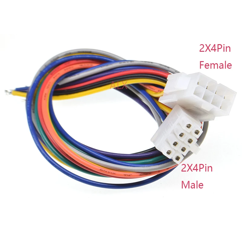 2PCS 30CM 5556 5557 5559 2*2/3/4/5/6/8/10 PIN connector male female plug with wire cable 4.2MM PITCH 18AWG 2X1/2X3/2X4/2X5/2x6