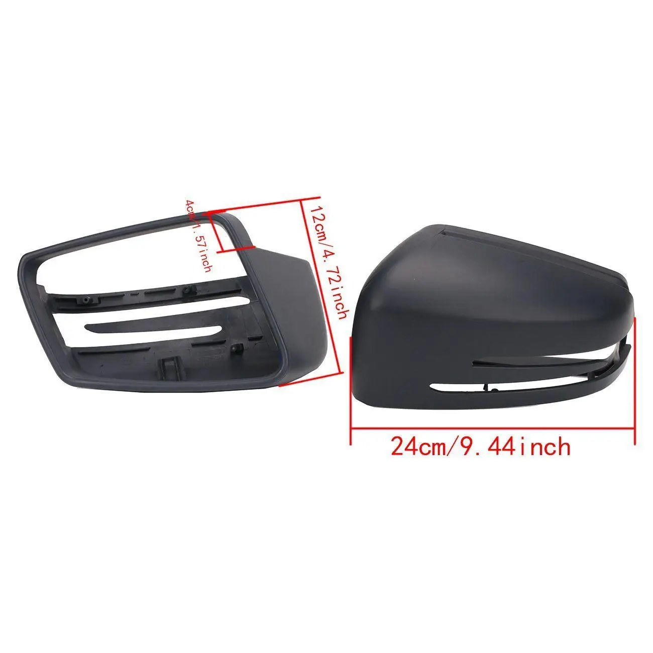 Right/Side Side Unpainted Door Mirror Cover Cap For Mercedes-Benz 2010-2013 W212 E W204 W221 W212 C S C180 C250 C300 C63 E300