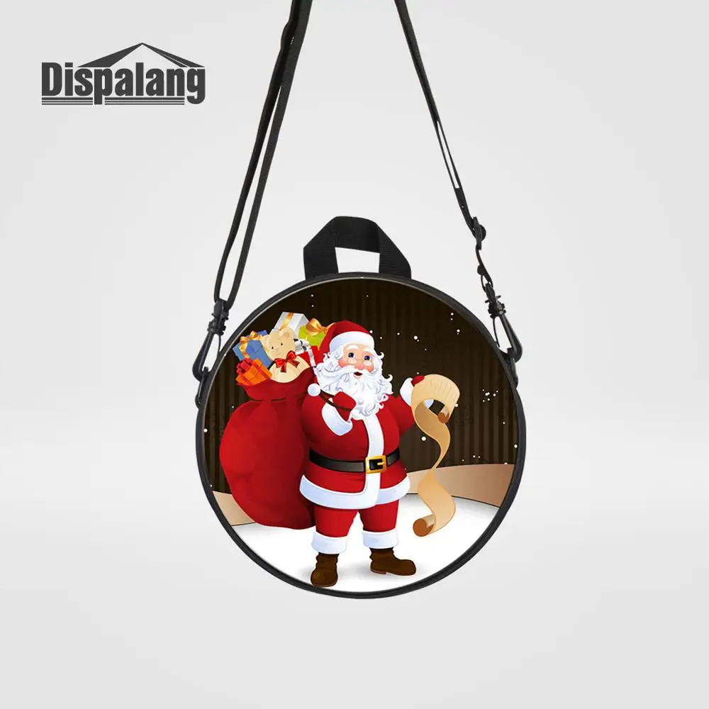 Dispalang Toddler Small Bagpack Bags For Kindergarten Santa Claus Printing Schoolbag Best Gift For Christmas Girl Mini Rucksack