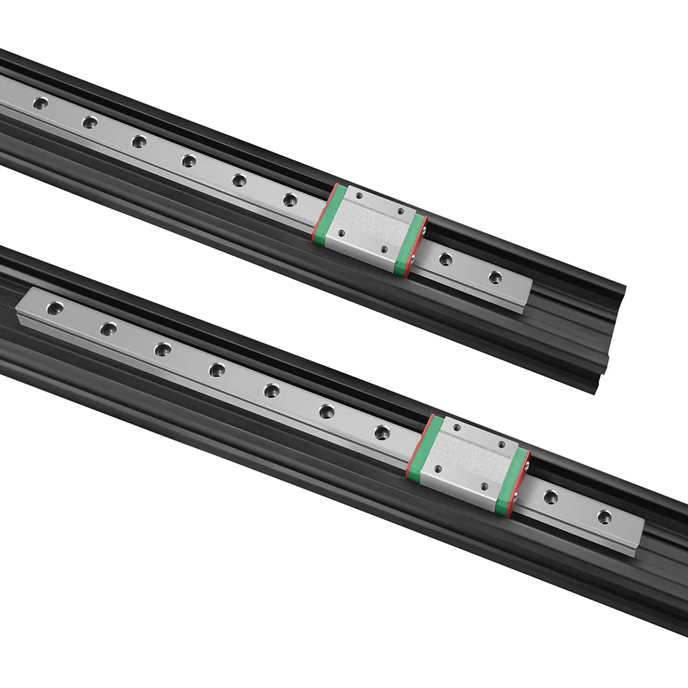 Profilé en aluminium anodisé pour rail linéaire MGN12C MGN12H, pièces d'imprimante 3D, fente en V noire, norme européenne 2040, 200-500mm, 1PC