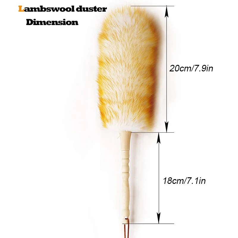 Dust Brush Household Feather Duster Dusting Cleaning Brush Wool Duster Brush Anti-static Cleaning Furniture Feather Duster 먼지털이