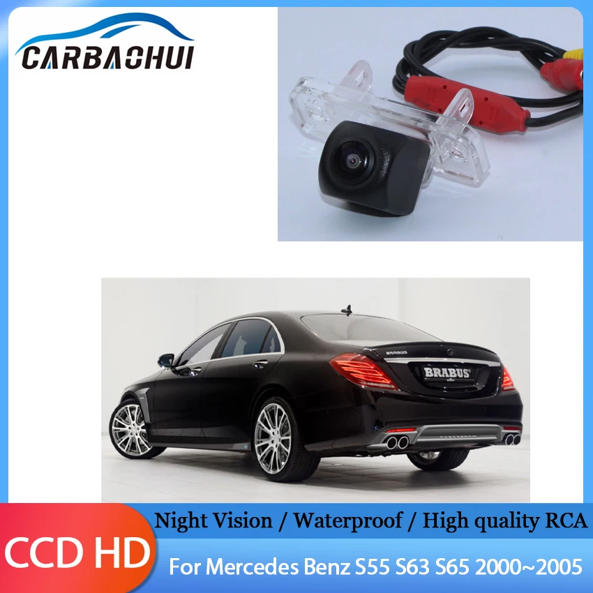 

Car Reversing image Camera RearView back CAM Night Vision Waterproof For Mercedes Benz S55 S63 S65 2000 2001 2002 2003 2004 2005