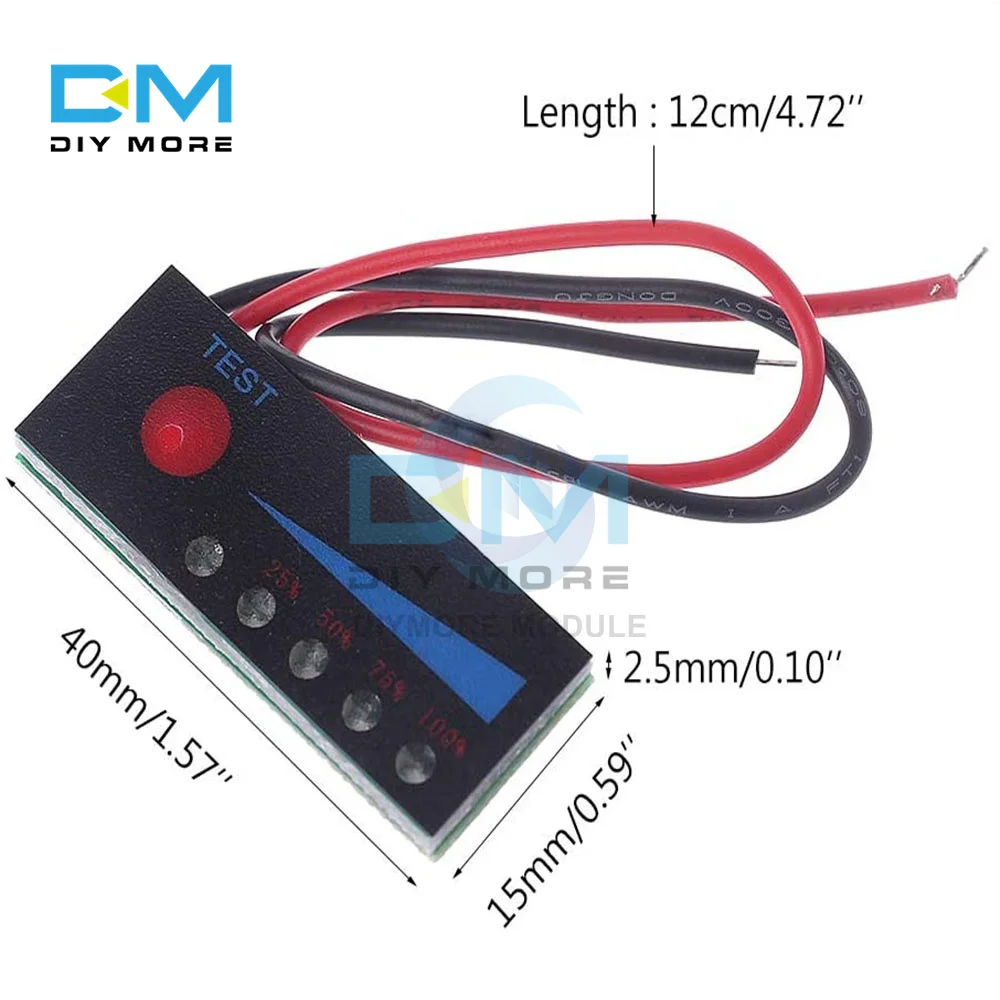 BMS 1S 2S 3S 4S 5S 6S 7S LiFePO4 Lithium Battery Capacity Indicator LED Light Battery Power Display Board Tester 4.2V -29.4V