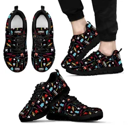 Flat Shoes Women Summer Women's Dental Teeth Female Sneakers Casual Shoes 3D Equipment Dentist 2025 Teen Girl Mesh Nurse Shoes