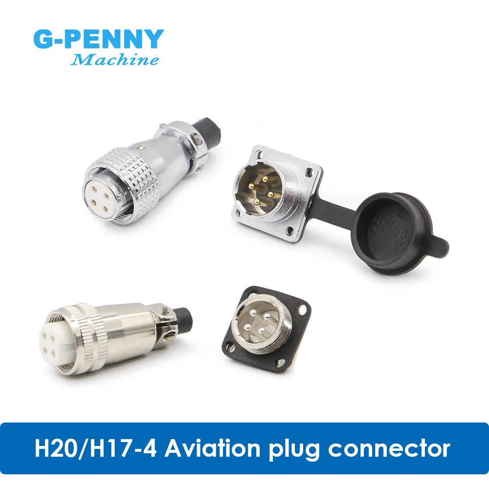 G-Penny 1.5kw 2.2kw 3.2kw CNC Spindle Motor Air Plug H17 H20  4pins Spindle Accessories Electric Spindle Motor Aviation Plug