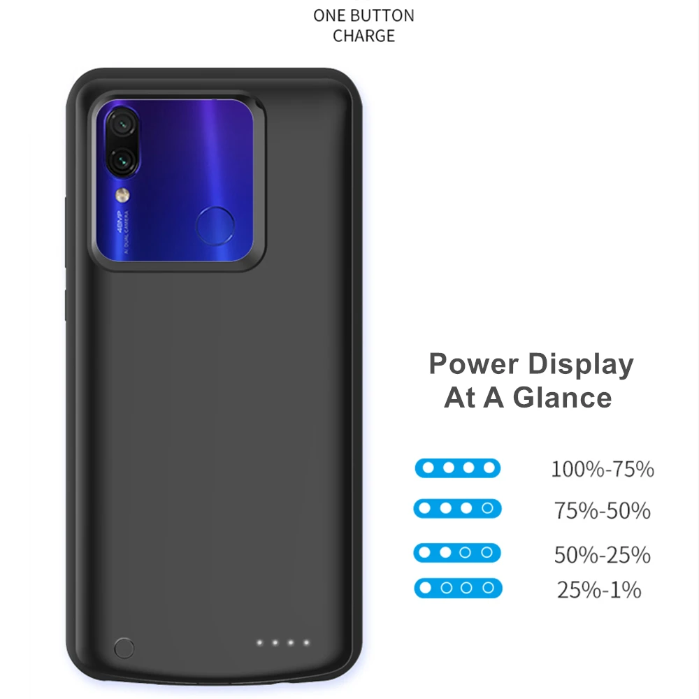 QuLing 6500 Mah For Xiaomi Redmi Note 7 Battery Case Note 7 Pro Phone Cover Power Bank For Redmi Note 7 Pro Battery Charger Case