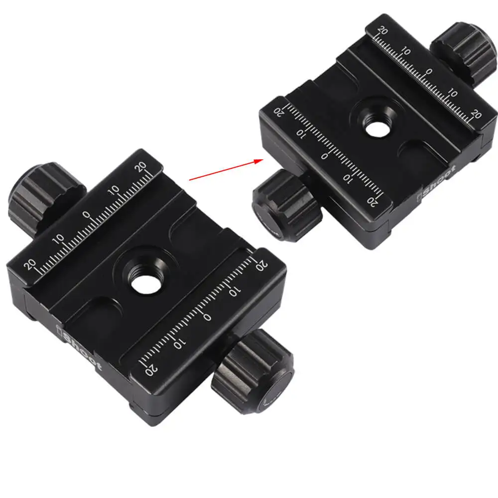 

Metal Double-sided Clamp for RRS ARCA-SWISS KIRK Wimberley MARKINS SUNWAYFOTO Camera Tripod Ball Head Quick Release Plate