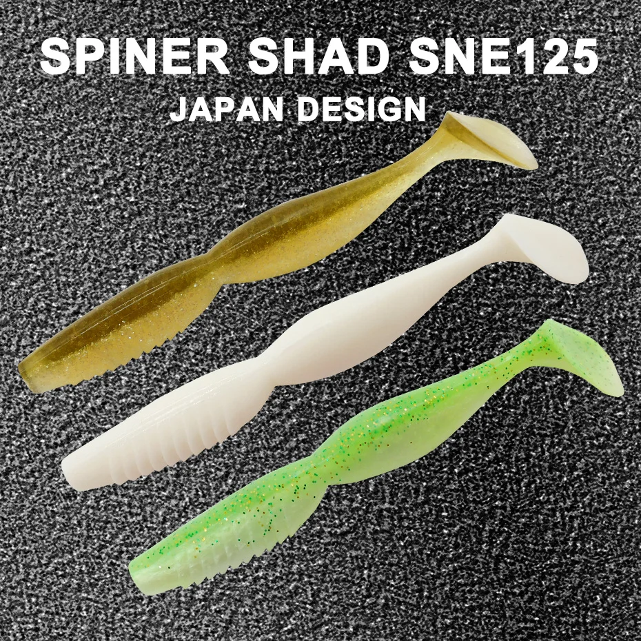 KESFISHING Angelköder Isca Artificial Weichköder Spiner Shad 100mm 125mm Leurre Souple Karpfenangeln Swimbait Hecht Barsch – Detail 2