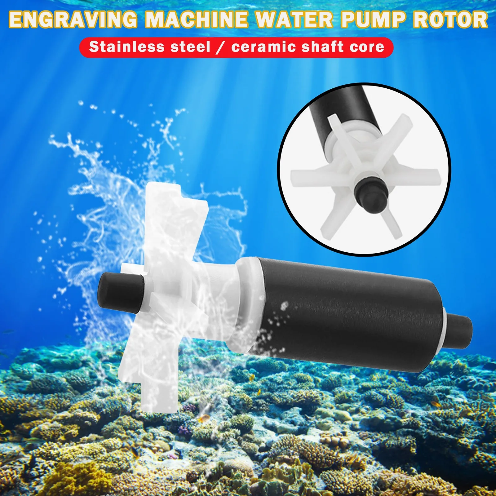 Aquarium Canister Filter Spare Rotor Filter Replacement Impeller For Pond Pump Water Pump To Repair The Noisy Pump #TP