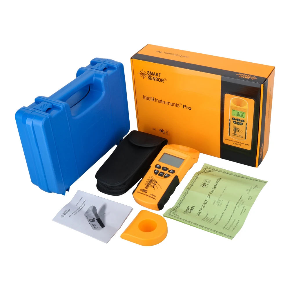 Imagem -06 - Ultrasonic Lcd Display Height Meter Smart Sensor Measuring Range Cabos Measurement Ar600e Altura 323m Avião 315m