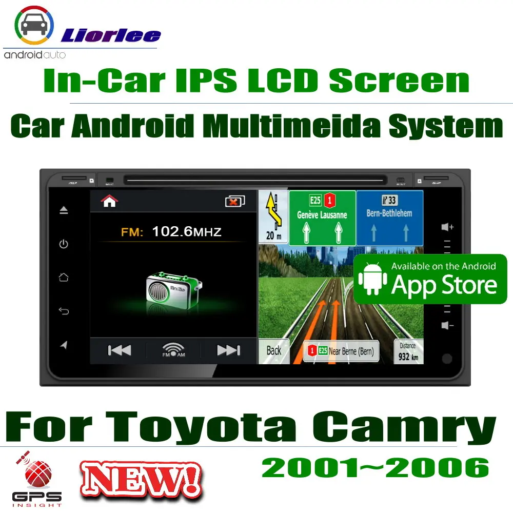 

Car Android Player For Toyota Camry / Daihatsu Altis 2001-2006 7" IPS LCD Screen GPS DVD CD Navigation System Radio Audio Video