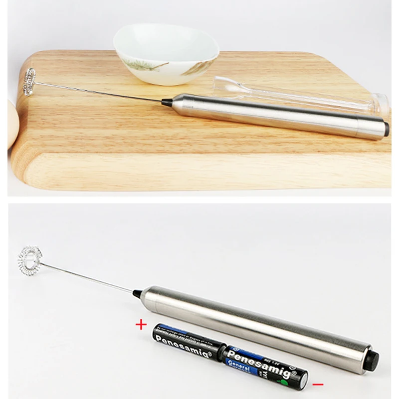 Frother นมไฟฟ้าไข่ Beater ห้องครัวเครื่องดื่ม Foamer Whisk Mixer Stirrer กาแฟ Cappuccino ครีม Whisk Frothy ผสม Whisker