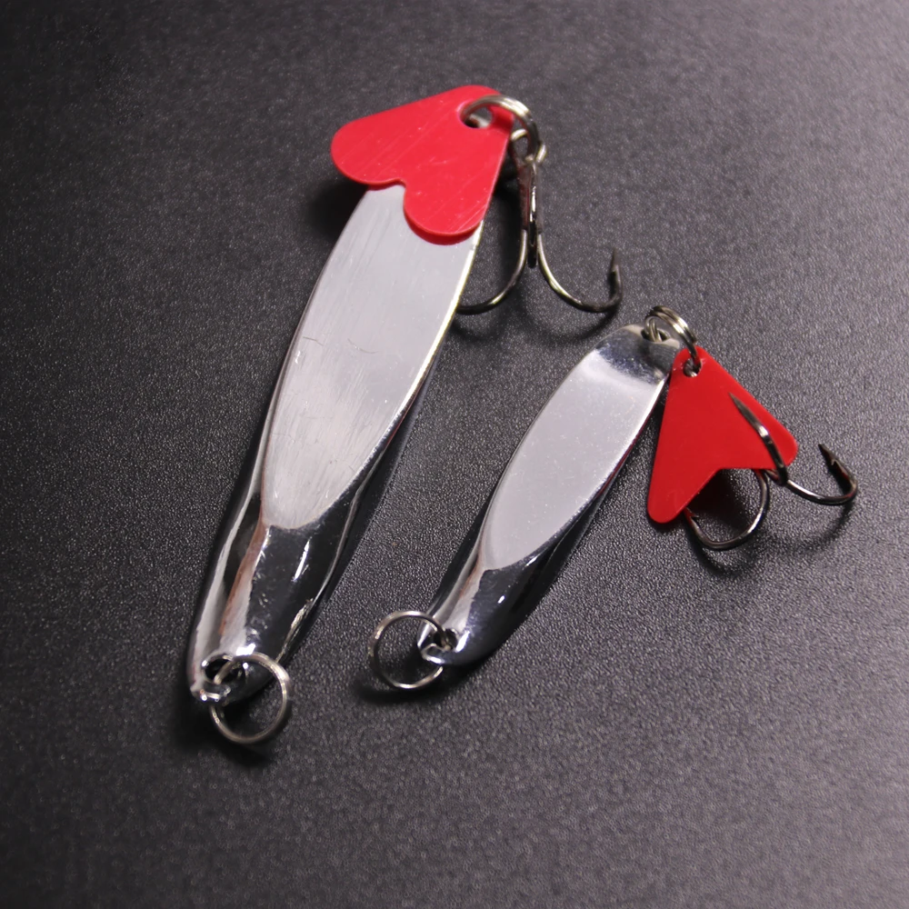 3pcs Bright Silver Wedges  Bevel Cut Spoon Lure for Bass Pike Catfish  Crank Bait Saltwater Fishing Metal Hard Lure 7g-28g