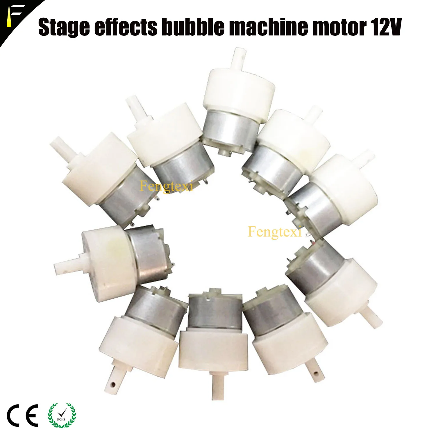 New Stage Disco Bubble Machine Motor dc12V RPM 45r/min Mini Motor Double Wheel Foam Machine Motor