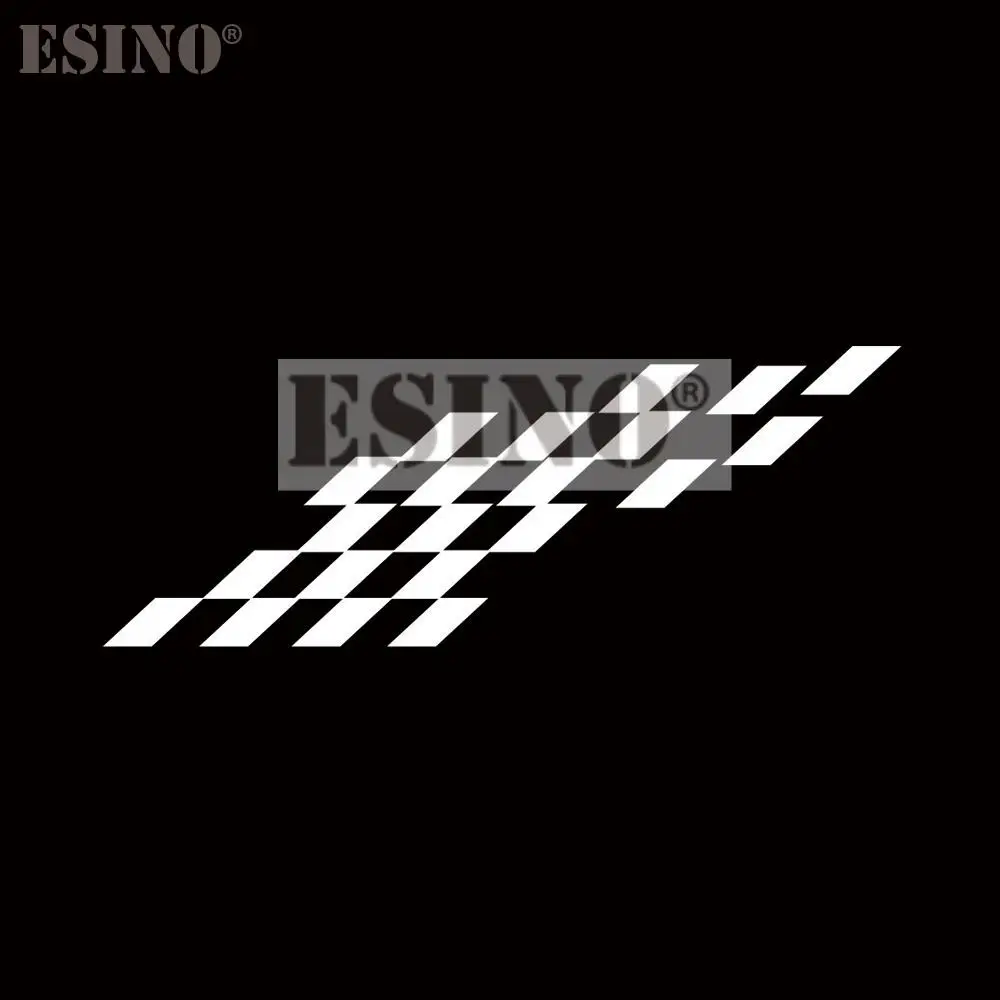 Car Styling Funny Creative Universal Race Flag Car Decorative Decal Cartoon PVC 3D Carving Car Body Sticker Pattern Vinyl